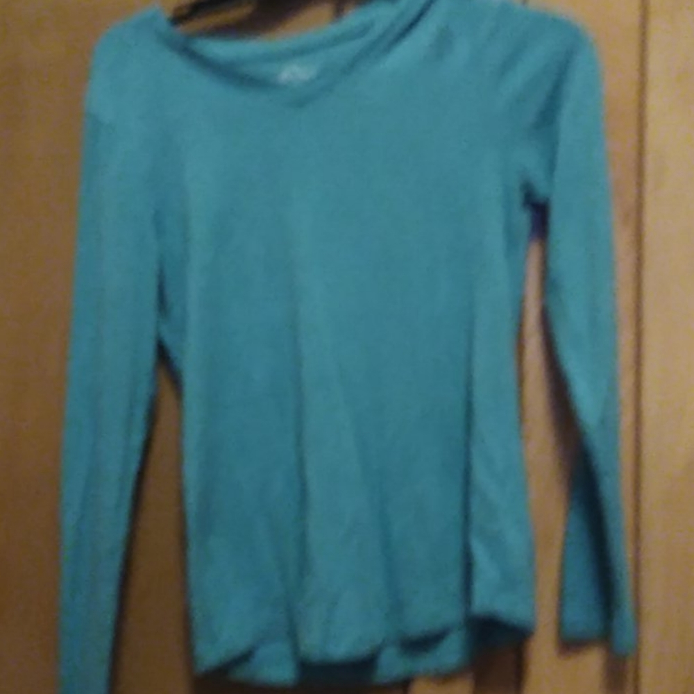 Long sleeve blue shirt